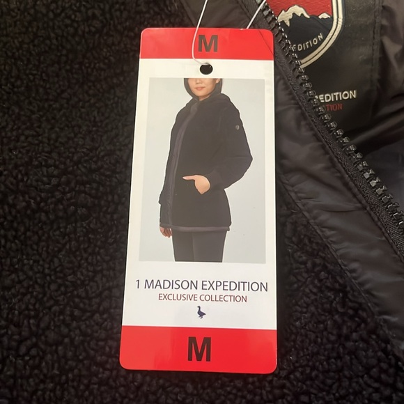 1 Madison Expedition Exclusive Collection Womens Shearling Warm Coat - Picture 6 of 7